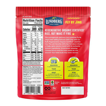 Lundberg X Fly by Jing Chili Crisp Jasmine Rice, 8oz.