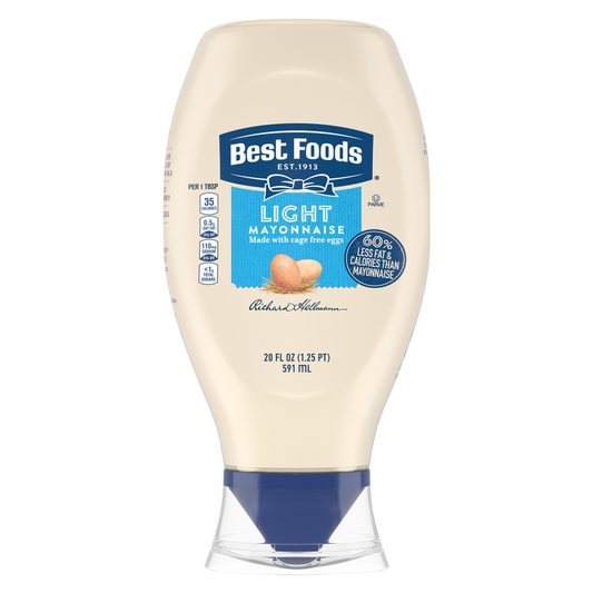 Best Foods Light Mayonnaise Easy Out Squeeze Bottle 20oz