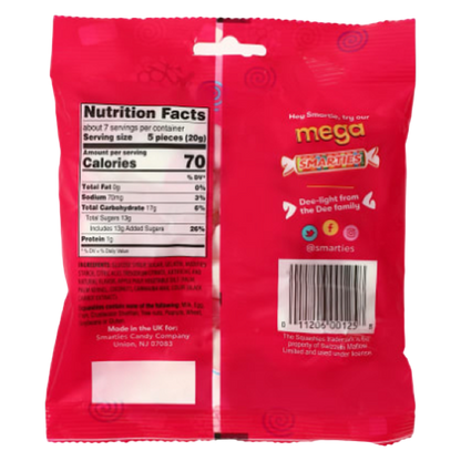 Smarties Squashies Raspberry And Cream, 5oz