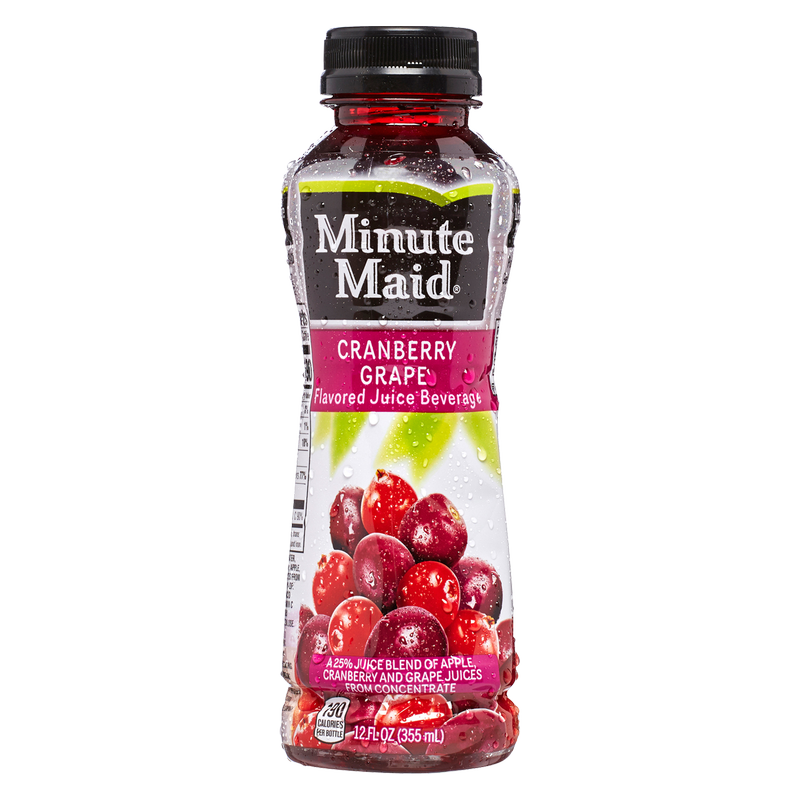 Minute Maid Cranberry Grape Juice 12oz Btl