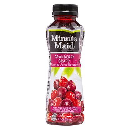 Minute Maid Cranberry Grape Juice 12oz Btl