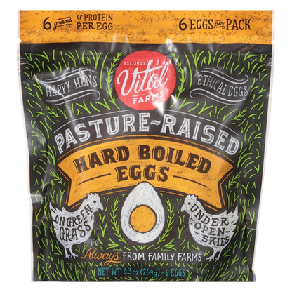 Vital Farms Pasture-Raised Hard Boiled Eggs - 6ct