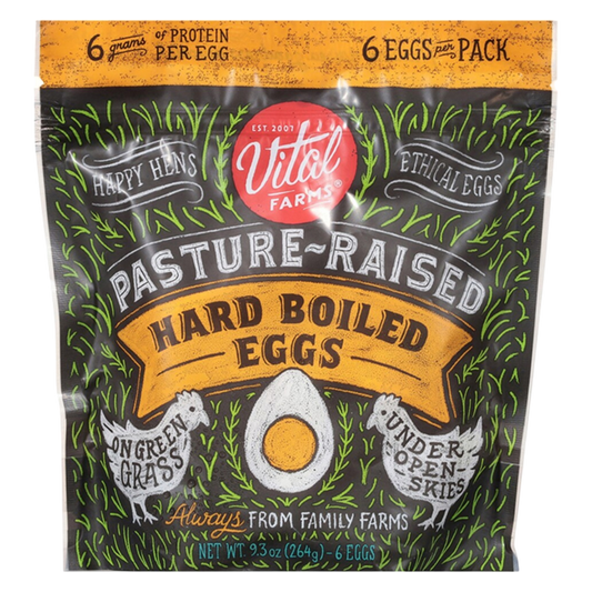 Vital Farms Pasture-Raised Hard Boiled Eggs - 6ct