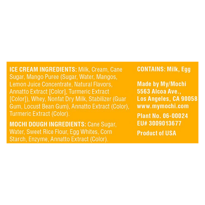 My/Mochi Ice Cream Sweet Mango 6ct