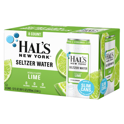 Hal's New York Lime Seltzer 8pk 12oz Can