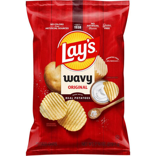 Lays Wavy Original Potato Chips 7.75oz