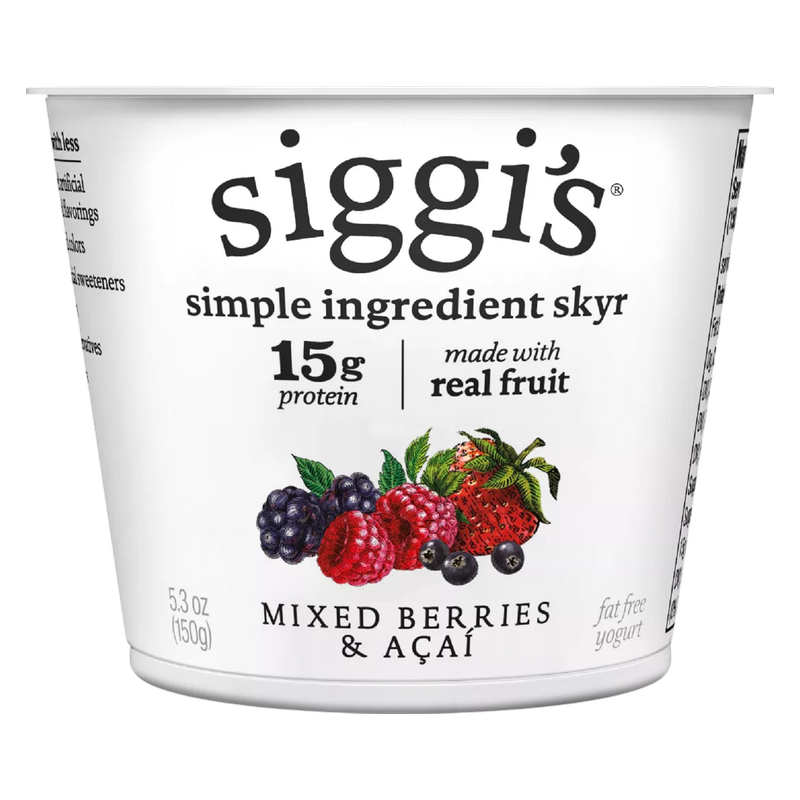 Siggi’s Mixed Berries & Acai Icelandic Skyr Nonfat Yogurt - 5.3oz