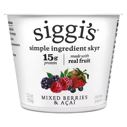 Siggi’s Mixed Berries & Acai Icelandic Skyr Nonfat Yogurt - 5.3oz