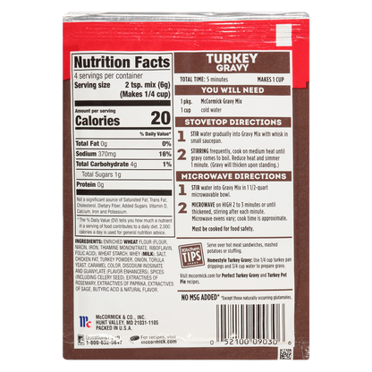 McCormick Turkey Gravy Mix 0.87oz
