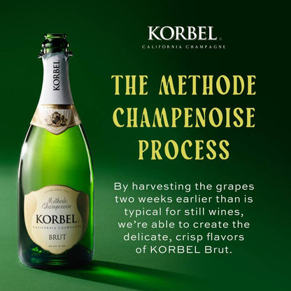 Korbel Brut California Champagne Sparkling Wine 4pk 187ml Btl