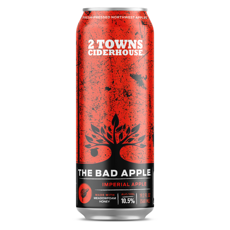 2 Towns The Bad Apple Cider 19.2oz Can