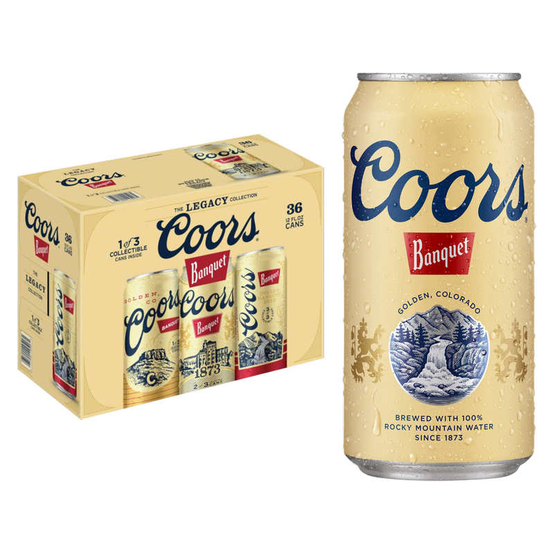 Coors Banquet 36pk 12oz Can 5.0% ABV