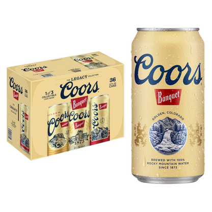 Coors Banquet 36pk 12oz Can 5.0% ABV