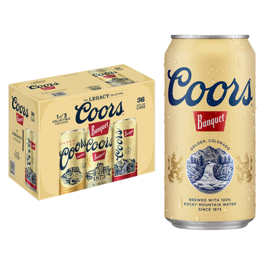 Coors Banquet 36pk 12oz Can 5.0% ABV