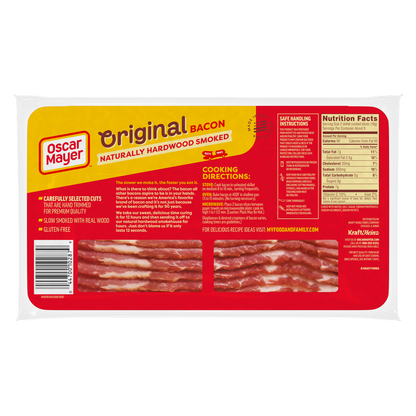 Oscar Mayer Naturally Hardwood Smoked Bacon - 16oz