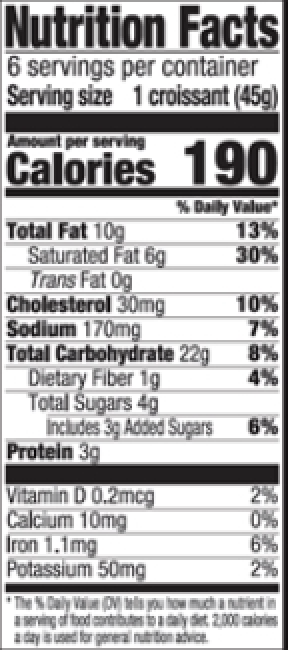 Simple Joys Butter Croissants - 6ct