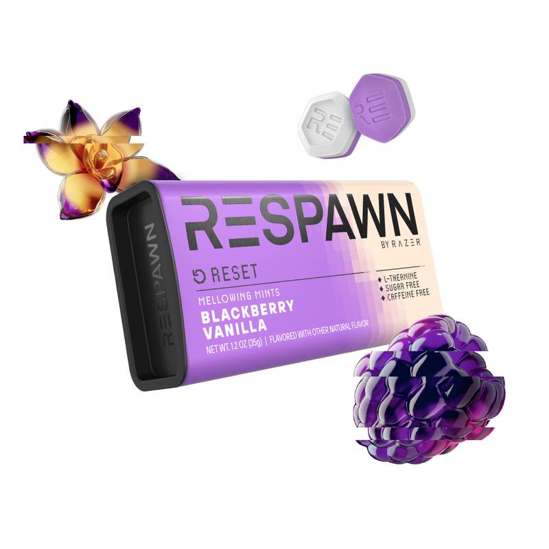 5 Gum Respawn Blackberry Vanilla Mints, 1oz