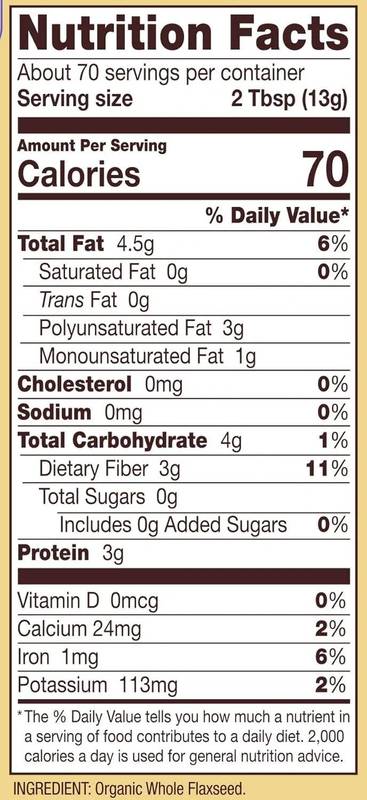 Bob's Red Mill Organic Golden Flaxseed Meal 16oz