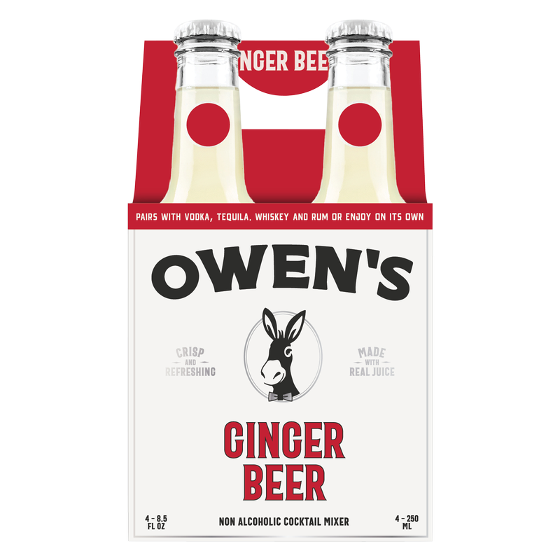 Owen's Ginger Beer & Lime 4pk 250ml Btl