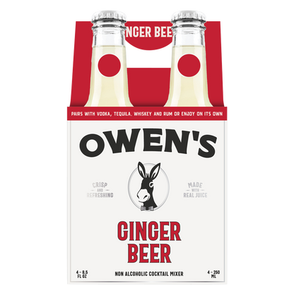 Owen's Ginger Beer & Lime 4pk 250ml Btl