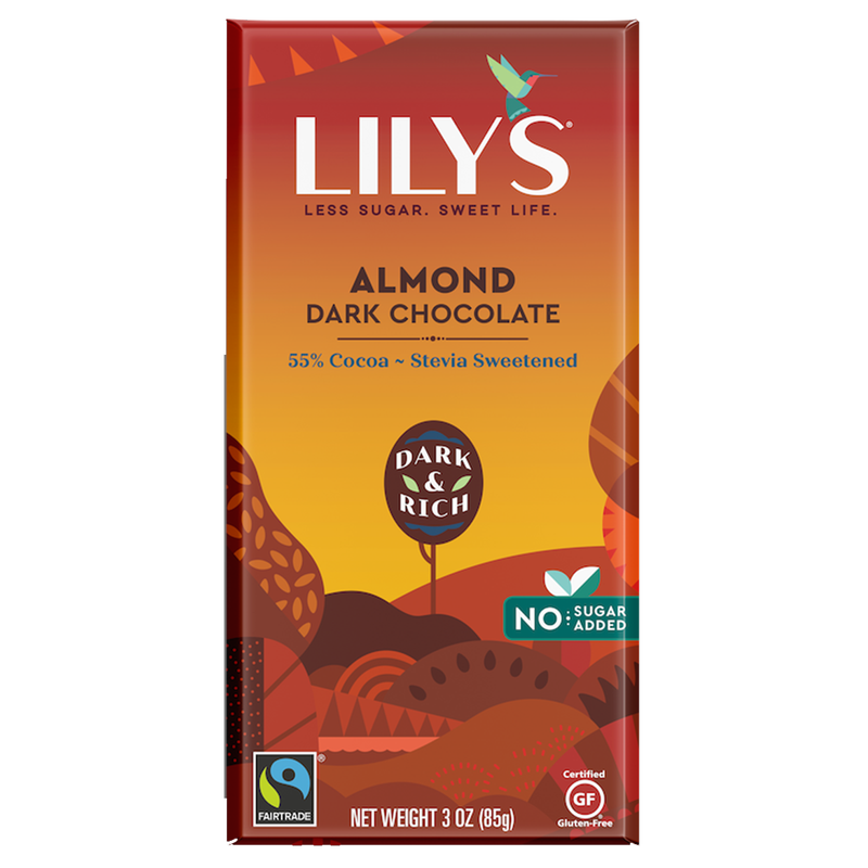 Lily's Dark Chocolate Almond Bar 3oz