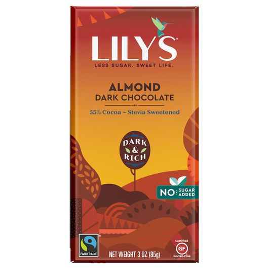 Lily's Dark Chocolate Almond Bar 3oz