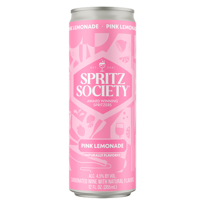 Spritz Society Pink Lemonade 4pk 12oz Cans 4.5% ABV
