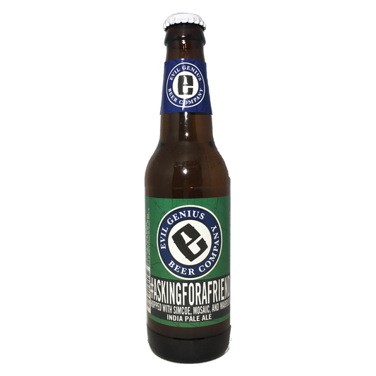 Evil Genius #AskingForaFriend Simcoe Mosaic & Warrior IPA 6pk 12oz BTL 7% ABV