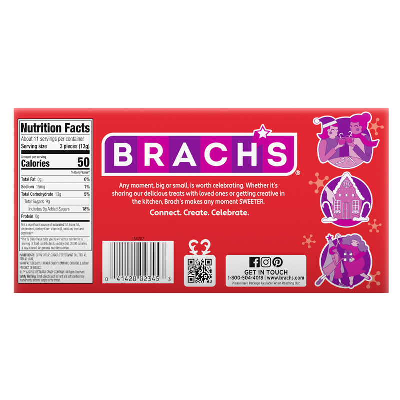 Brach's Bob's Mini Peppermint Candy Canes 35ct