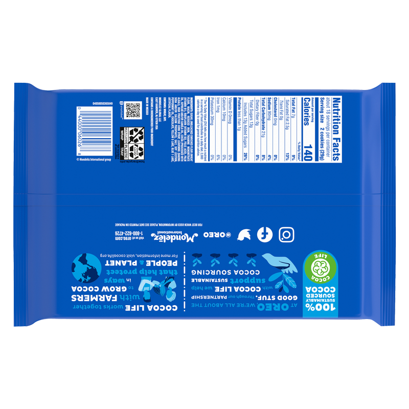 OREO Mint Chocolate Sandwich Cookies Family Size 18.71oz