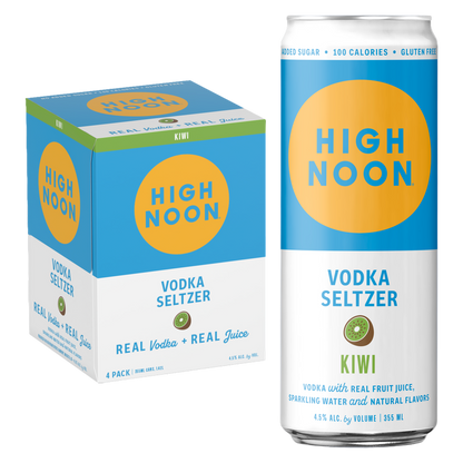 High Noon Kiwi Vodka Seltzer 4pk 12oz Cans