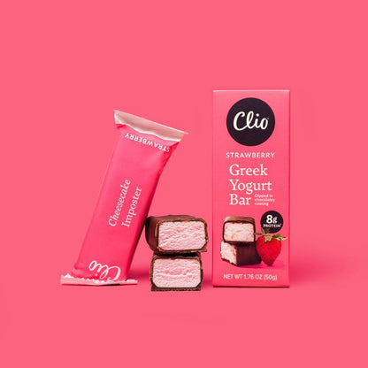 Clio Strawberry Greek Yogurt Bar - 1ct