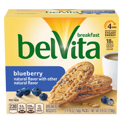 belVita Blueberry Breakfast Biscuits 5ct 8.8oz
