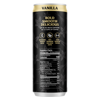 Death Wish Coffee Fair Trade Vanilla Latte 11oz Can
