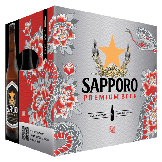 Sapporo Premium Beer 12pk 12oz Btl