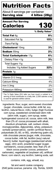 Fat and Weird Cookie Mega Cookie Dough Bites 8oz - Massive Eruption