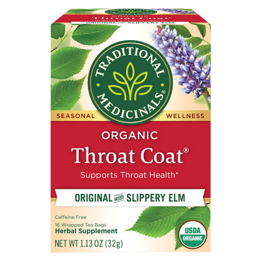 Traditional Medicinals Organic Throat Coat Herb Tea 16ct