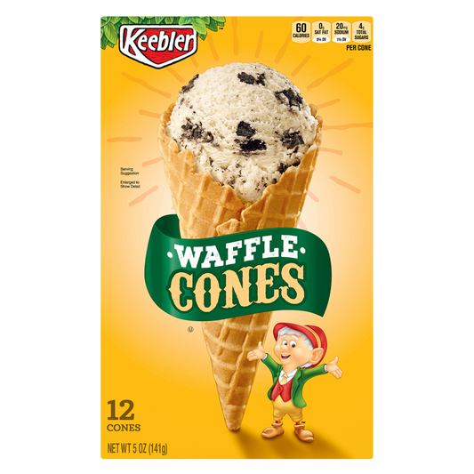 Keebler Waffle Ice Cream Cones, 5 oz, 12 ct