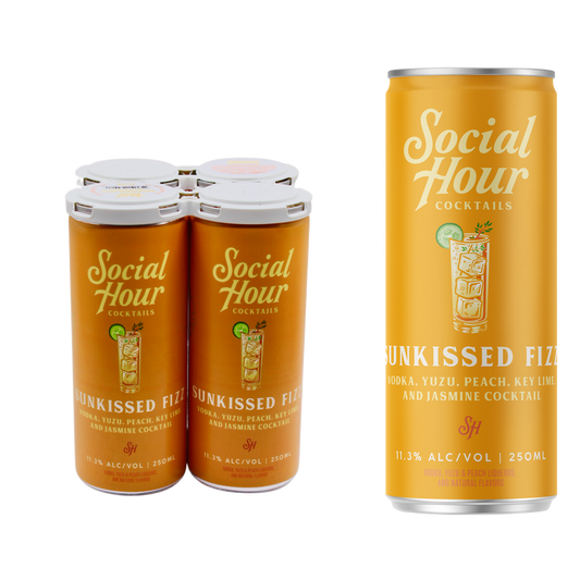 Social Hour Cocktails Sunkissed Fizz 4pk 250ml (22.6 Proof)
