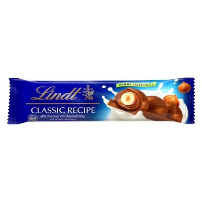 Lindt Classic Recipe Whole Hazelnut Stick, 1.2oz