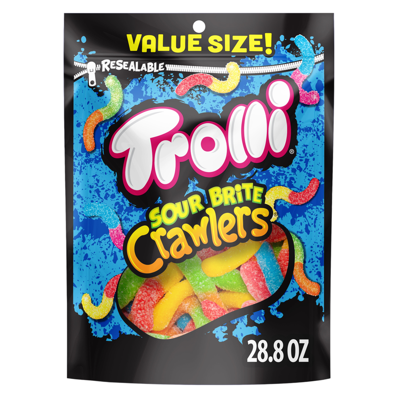 Trolli Sour Brite Crawlers Big Bag, 28.8oz