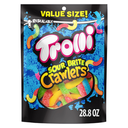 Trolli Sour Brite Crawlers Big Bag, 28.8oz