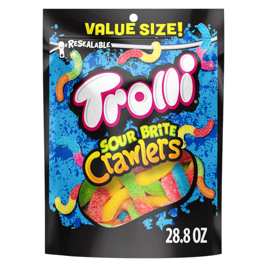 Trolli Sour Brite Crawlers Big Bag, 28.8oz