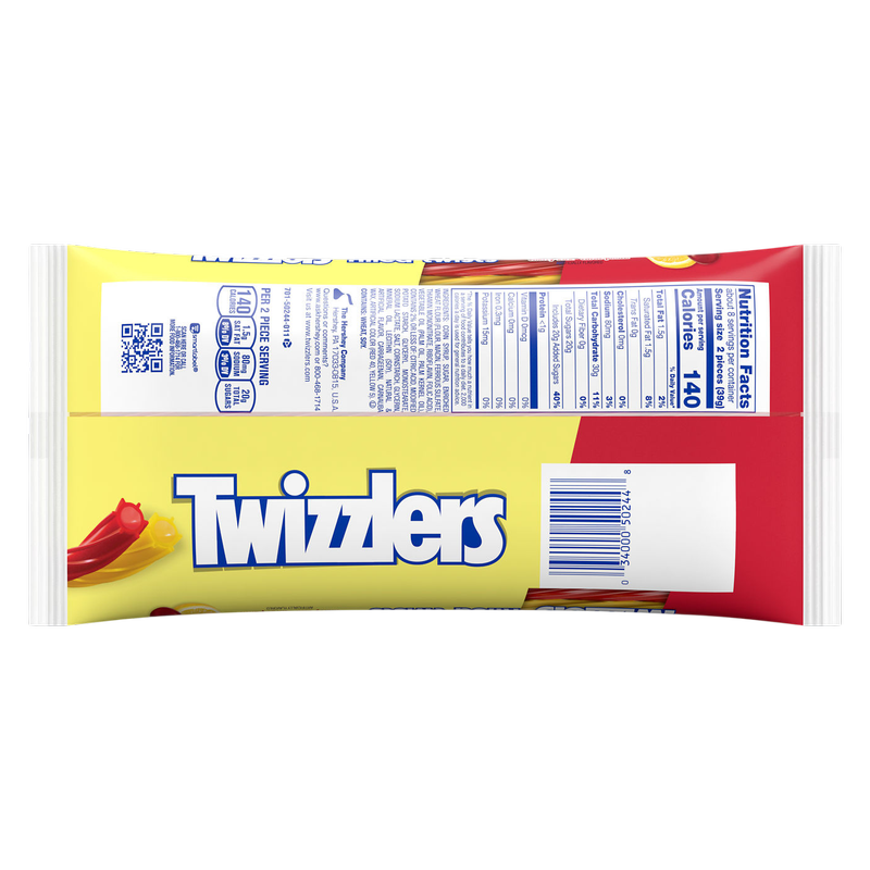 Twizzlers Filled Twists Sweet & Sour Candy, 11 oz