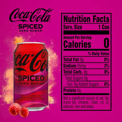 Coca-Cola Spiced Zero Sugar 12pk 12oz Can