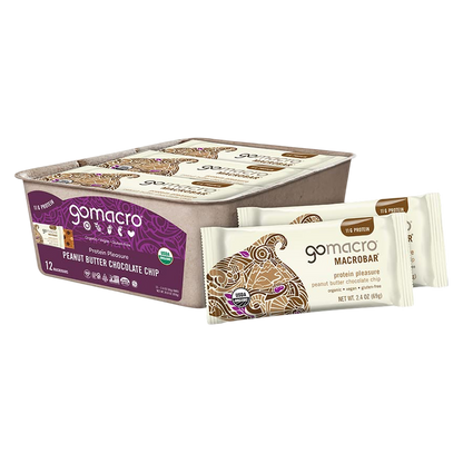 GoMacro Peanut Butter Chocolate Chip Bar Case 12 CT