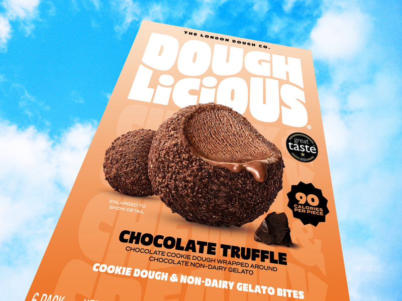 Doughlicious Chocolate Truffle Cookie Dough & Gelato Bites 6ct