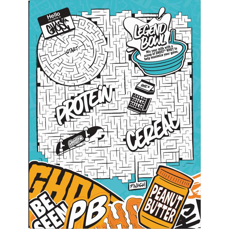 General Mills Ghost High Protein Peanut Butter Cereal, 10.8oz.