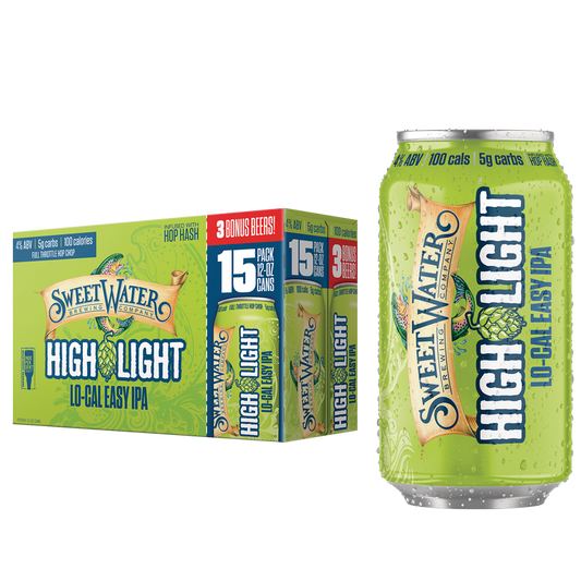 SweetWater High Light Lo-Cal Easy IPA 15pk 12oz Can 4.0% ABV
