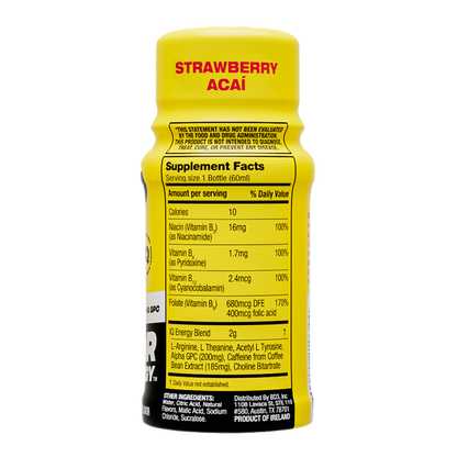 Matador Strawberry Acai Energy Shots 2oz Btl